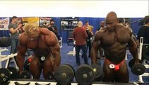 Branch Warren pumping up Backstage @ Arnold Classic