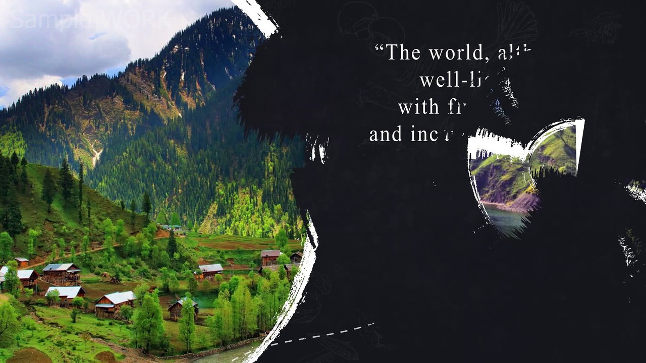 Semicircle- Free Green screen slide