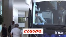 L'arrivée des Lyonnais à leur hôtel portugais - Foot - C1 - OL