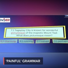 After glaring, 'painful' grammar errors, DepEd vows to improve TV episodes for distance learning