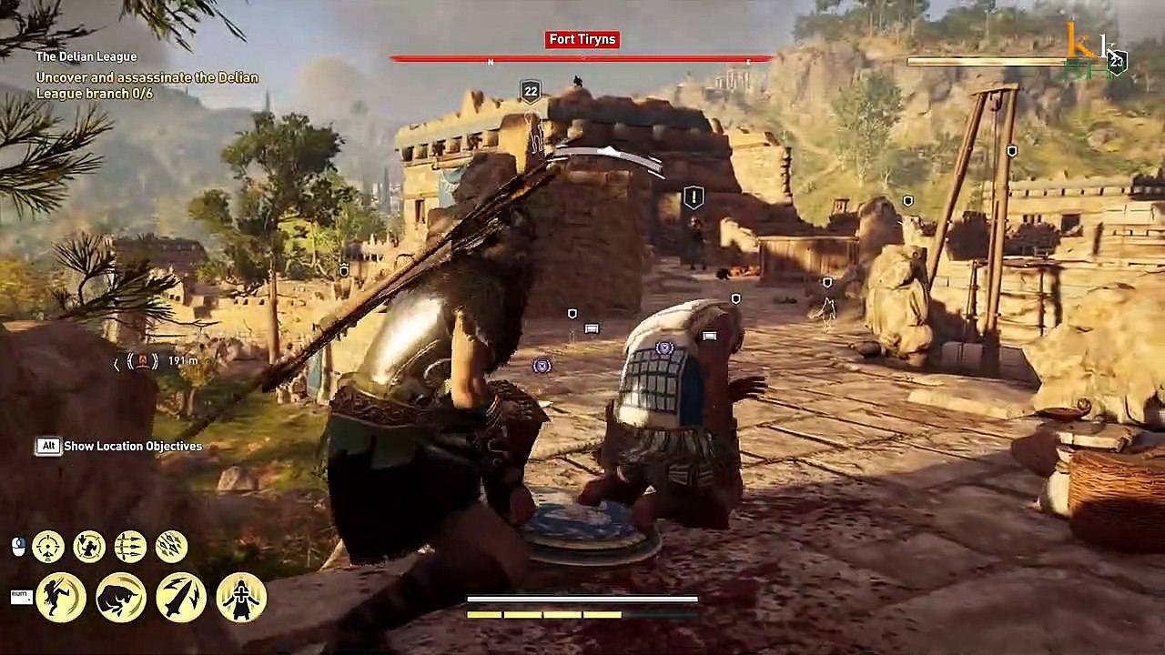 Assassins Creed Odyssey gameplay part fort tiryns video Dailymotion