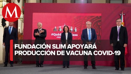 Slim: acuerdo para producir vacuna covid, gracias a IP y gobierno