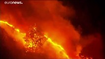 شاهد: اندلاع حريق هائل في غابات كاليفورنيا وإخلاء مئات المنازل