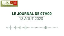 Journal de 07 heures du 13 août 2020 [Radio Côte d'Ivoire]