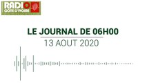 Journal de 06 heures du 13 août 2020 [Radio Côte d'Ivoire]