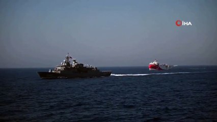 MSB: ”Türk Deniz Kuvvetleri, MTA ORUÇ REİS araştırma gemimize refakat ve koruma görevine ilk günkü kararlılıkla ve aynı gemilerle devam etmektedir”