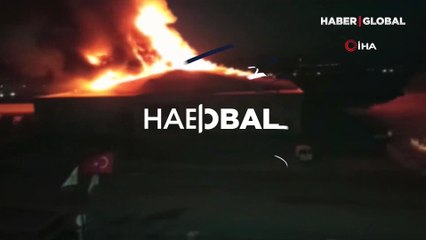 Ahşap doğrama fabrikasında yangın çıktı