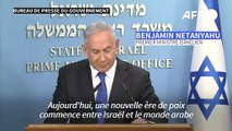 Netanyahu annonce un accord de normalisation entre Israël et les Emirats