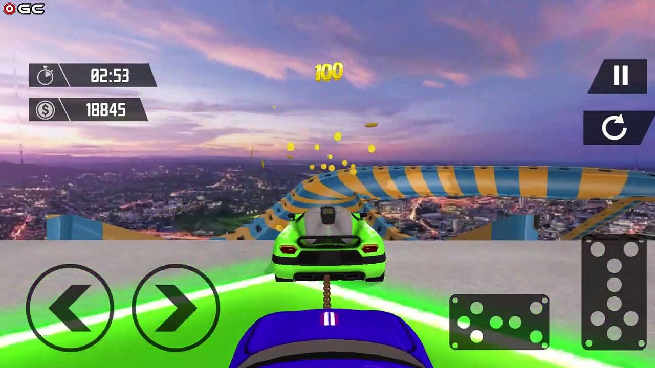 Chained Car Stunts 2020 Car Stunt Mega Ramp Games Impossible Track