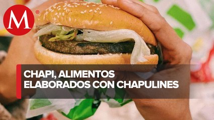 Chapi: hamburguesas y salchichas hechas con chapulines