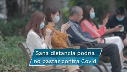 Encuentran Covid en el aire a casi 5 metros de enfermo