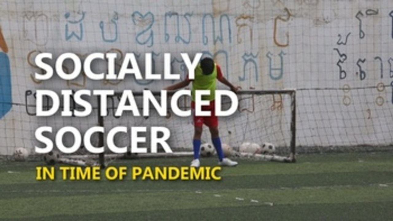 Cambodian charity fights COVID-19 through socially distanced soccer