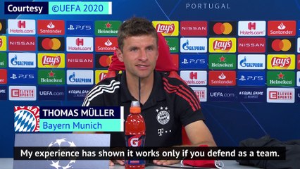 Müller rallies Bayern to unite against 'quality' Messi