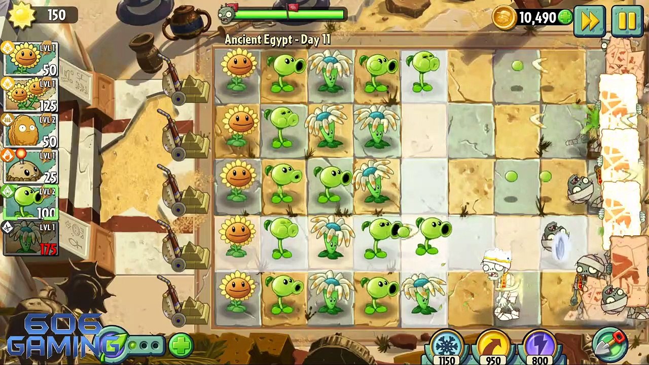 Plants Vs Zombies 2 Ancient Egypt Days 11-13