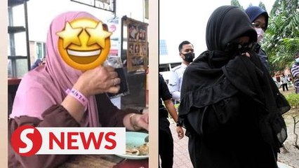 'Makcik Gelang Pink' fined RM8,000, jailed one day for flouting home quarantine order