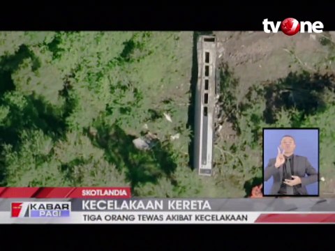 Kecelakaan Kereta di Skotlandia, 3 Orang Tewas