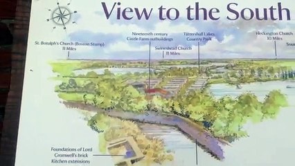 Tattershall castle views to south and west