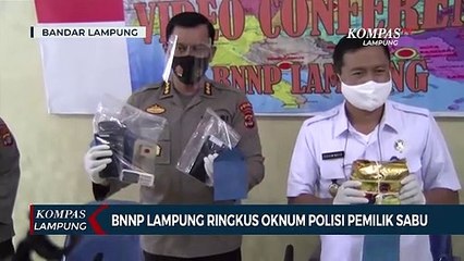 BNNP Lampung Ringkus Oknum Polisi Pemilik Sabu