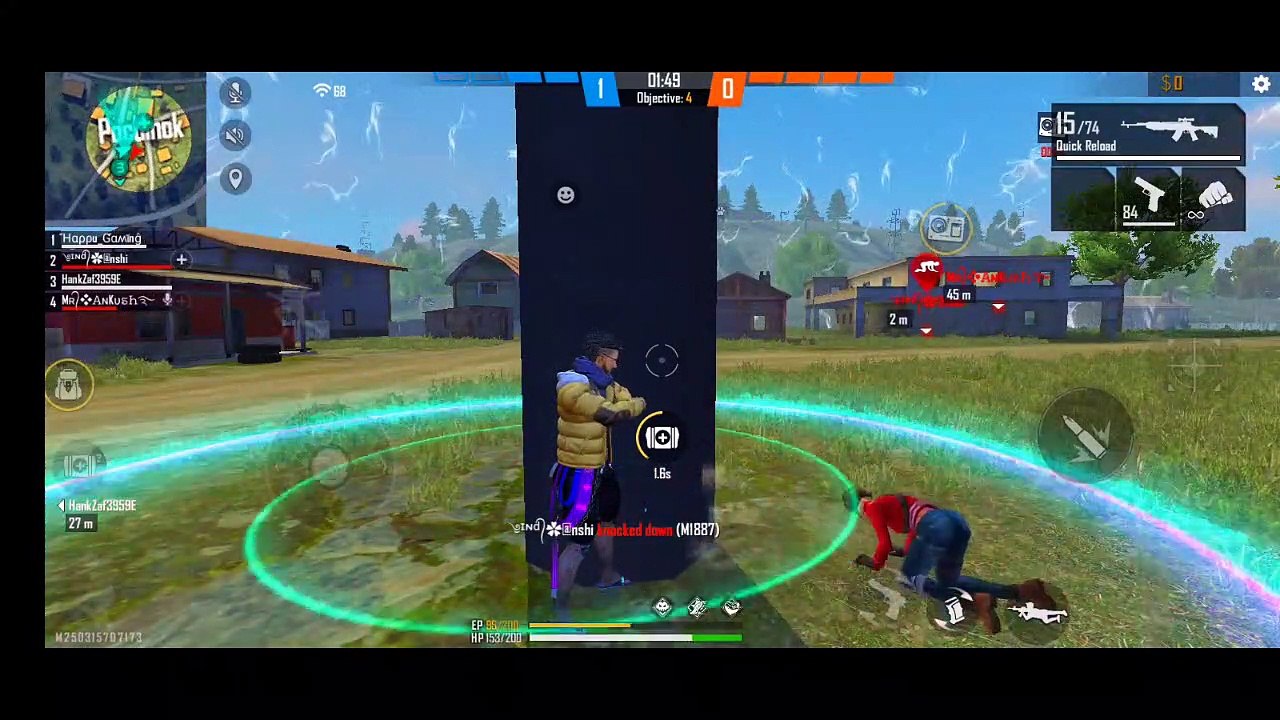 FREE FIRE - CLASH SQUAD RANK  GAMEPLAY | GARENA FREE FIRE | HAPPU GAMING |
