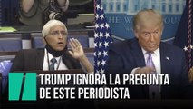 Un periodista pregunta a Trump si se arrepiente de sus mentiras y el presidente le ignora