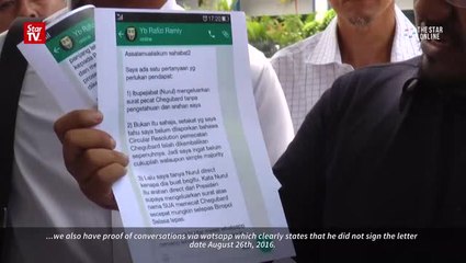 Chegubard urges police to take action for his dismissal hoax