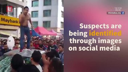 Old man beaten up during road brawl