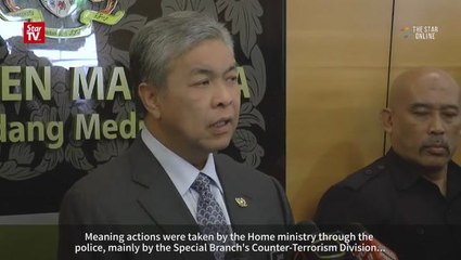 Zahid: 137 people detained so far for Islamic State links