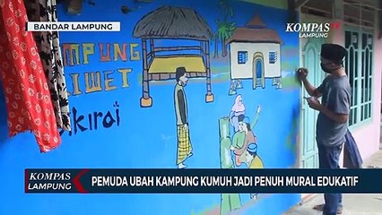 Sambut HUT Kemerdekaan RI, Warga Kompak Ubah Kampung Kumuh Jadi Berwarna