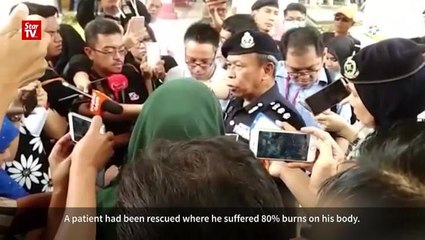 OCPD: Early investigations show short circuit of wiring could be cause of fire at Johor hospital