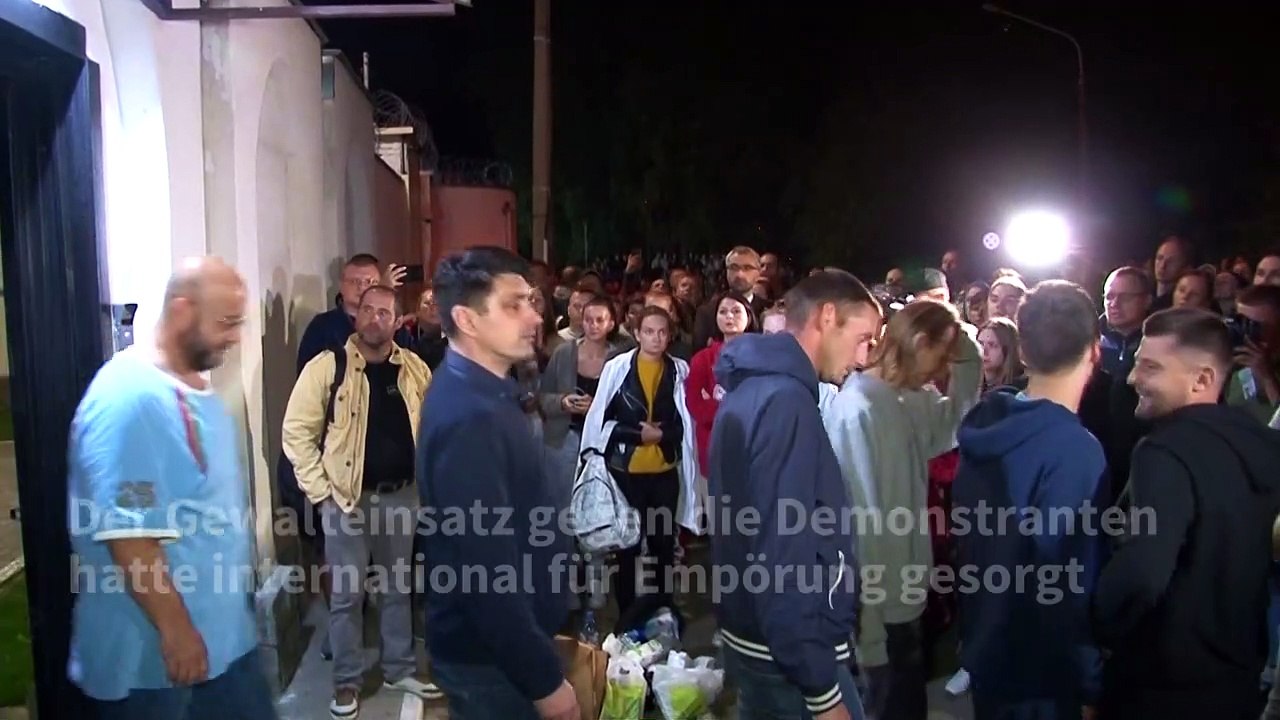 Belarussische Behörden lassen Demonstranten frei