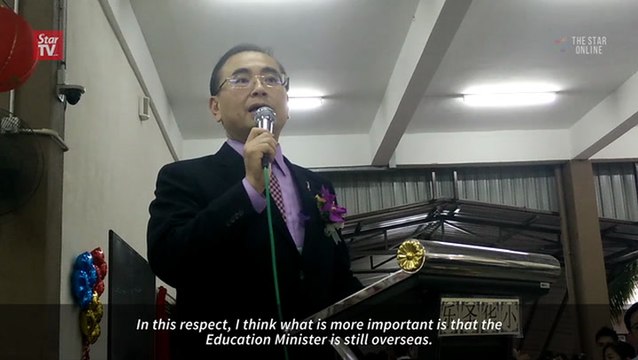 Wee: We're still waiting for the RM50mil allocation for Chinese schools