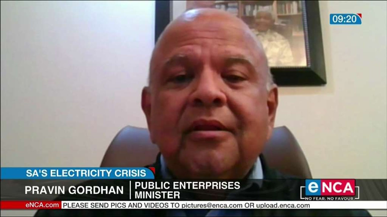 Gordhan sorry for SA's power problem
