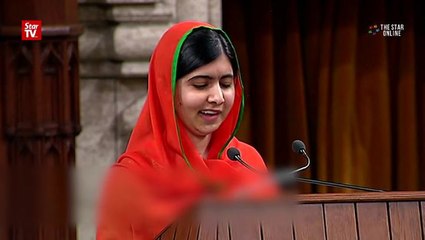 Malala becomes honorary Canadian citizen