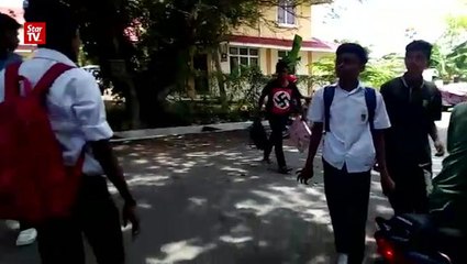 Ruckus outside another Klang school