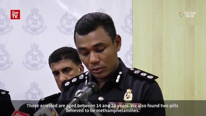 33 youths nabbed from a private pill party