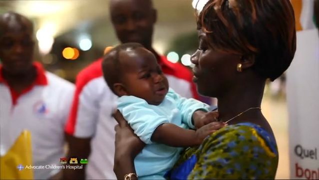 Baby born with four legs reunites with parents