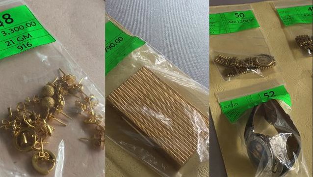 Gold chain and pendant fetch RM58K at police auction