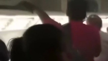 Video shows cabin chaos after Emirates plane crash
