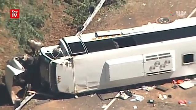 School children among injured in I-95 bus crash