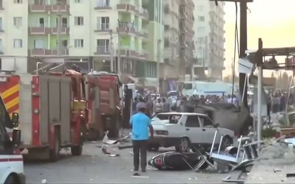 Bomb attacks, cross-border fire kill 13 in southeast Turkey