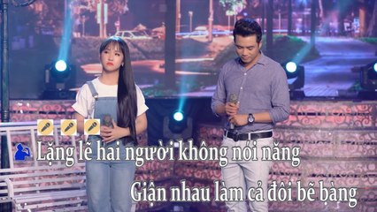 Karaoke  Giận Nhau Một Tuần - Lê Sang v? Kim Chi