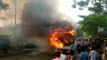 Eight people charred to death in Indian bus fire