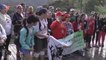 Families climb Mount Kinabalu to commemorate earthquake victims