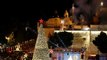 Christmas tree in Bethlehem lights up
