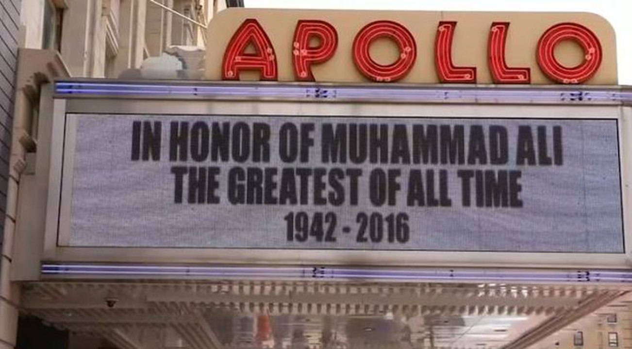 Harlem fans pay tribute to Muhammad Ali