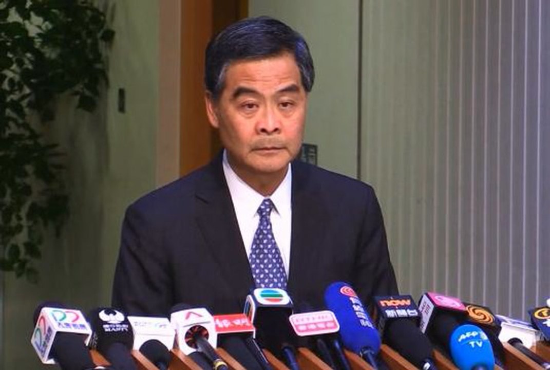 HK chief executive to step down by 2017