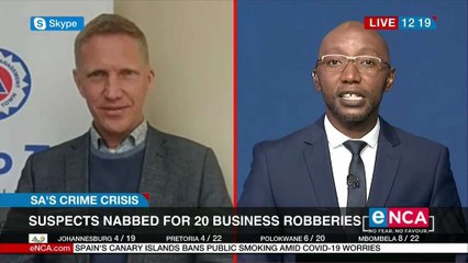 Suspects nabbed for 20 business robberies