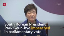 Crowds rejoice amid South Korean president impeachment vote