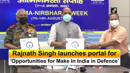 Rajnath Singh launches portal for ‘Opportunities for Make In India in Defence’