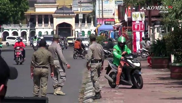 Trik-Trik Warga Medan Hindari Razia Masker